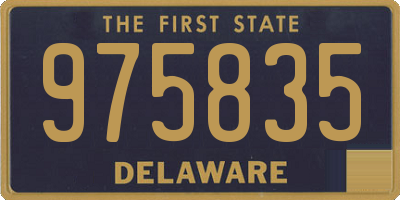 DE license plate 975835