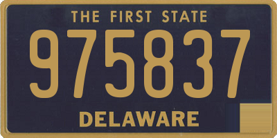 DE license plate 975837