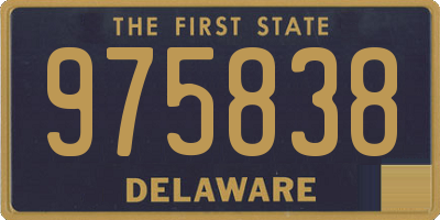 DE license plate 975838