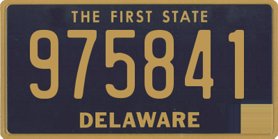 DE license plate 975841