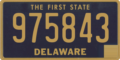 DE license plate 975843