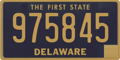 DE license plate 975845