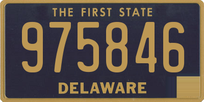 DE license plate 975846