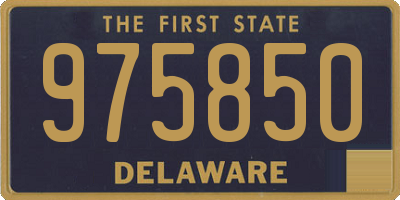 DE license plate 975850