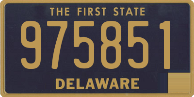 DE license plate 975851