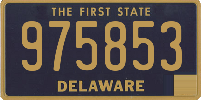 DE license plate 975853