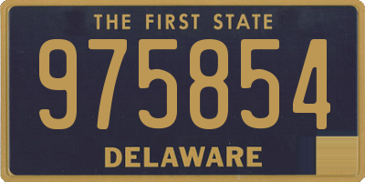 DE license plate 975854