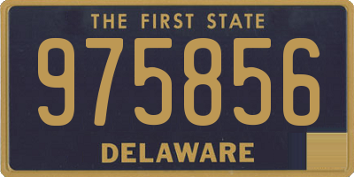 DE license plate 975856