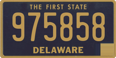 DE license plate 975858