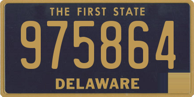 DE license plate 975864