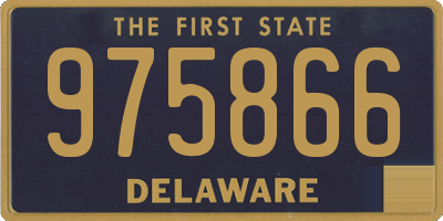 DE license plate 975866