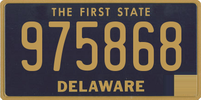 DE license plate 975868