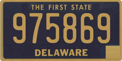 DE license plate 975869