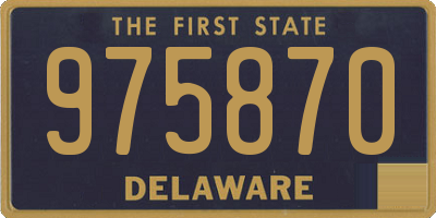 DE license plate 975870