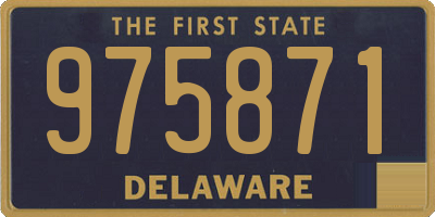 DE license plate 975871