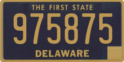 DE license plate 975875