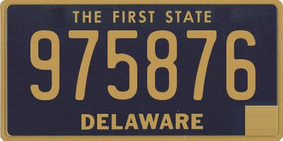 DE license plate 975876