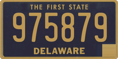 DE license plate 975879