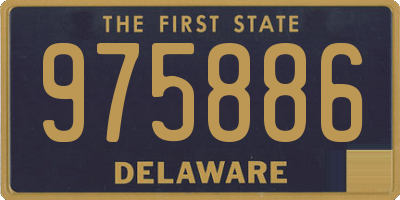 DE license plate 975886