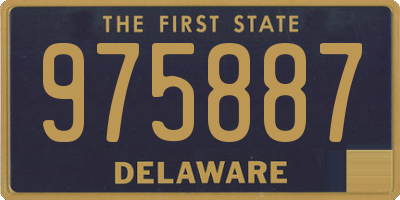 DE license plate 975887