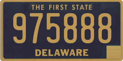 DE license plate 975888