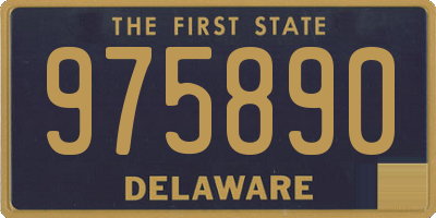 DE license plate 975890