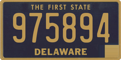 DE license plate 975894