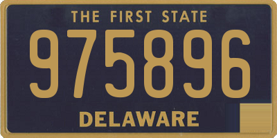 DE license plate 975896