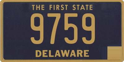 DE license plate 9759