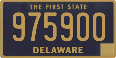 DE license plate 975900