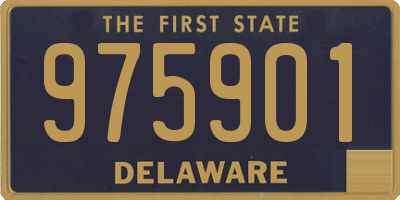 DE license plate 975901