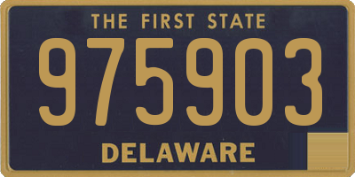 DE license plate 975903