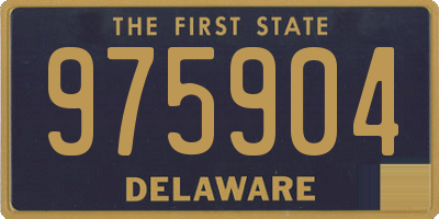 DE license plate 975904