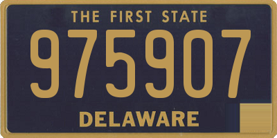 DE license plate 975907