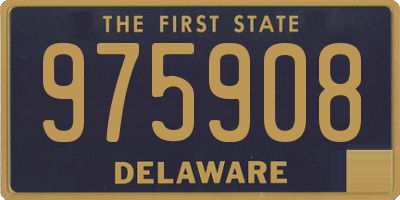 DE license plate 975908