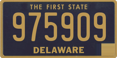 DE license plate 975909