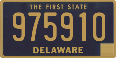 DE license plate 975910