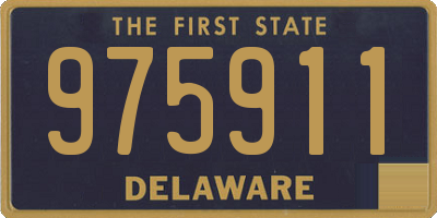 DE license plate 975911