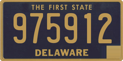 DE license plate 975912