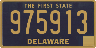 DE license plate 975913