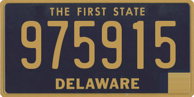 DE license plate 975915