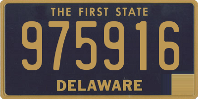 DE license plate 975916