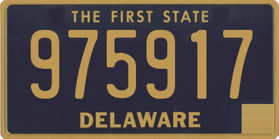 DE license plate 975917