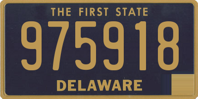 DE license plate 975918
