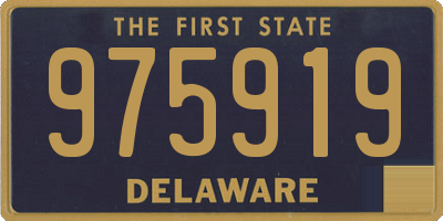 DE license plate 975919