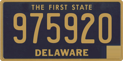 DE license plate 975920