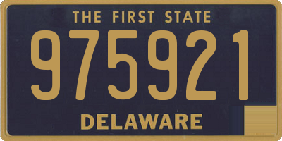 DE license plate 975921