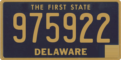 DE license plate 975922