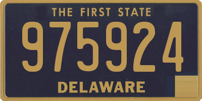 DE license plate 975924