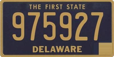 DE license plate 975927